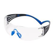Immagine di 3M™ SecureFit™ 400 Occhiale lente in PC trasparente, Scotchgard™, montatura blu/grigio, SF401SGAF-BLU