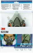 Immagine di Kit A2P3: 
semimaschera 6200 misura M, 2 filtri  6055, 4 filtri 5935, 1 ghiera 501