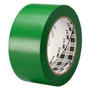 Immagine di Nastro adesivo vinilico con adesivo gomma resina di colore verde; spessore 0,125 mm