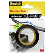 Immagine di Scotch® Electrical Tape Universal Nero - Nastro isolante in PVC adesivo ad elevate prestazioni isolante fino a 600V