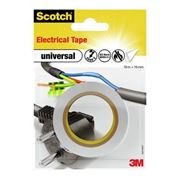 Immagine di Scotch® Electrical Tape Universal Bianco - Nastro isolante in PVC adesivo ad elevate prestazioni isolante fino a 600V